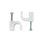 Fixa Fio Evus Rg6 8Mm Branco Com Prego Aco Com 100 C-105