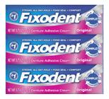 Fixodent 21 G Original - Adesivo Próteses Dentárias 3 Unid