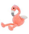 Flamingo Rosa Asas Lantejoulas 28cm - Pelúcia - Fofy Toys