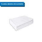 Flanela Branca CAEBI Algodão P/ Limpeza 6 Unidades 28x38cm Pano Tira Pó Não Risca Automotivo Uso Geral Casa