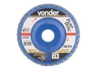 Flap disc 4.1/2" g50 costado pvc reto p/ aço carbono e inox