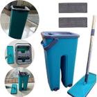 Flat Mop Limpeza Multiuso Rodo Balde Lava 1 Refil Extra Limpa e Seca Profissionalmente o Piso da Sua Casa ou Apartamento