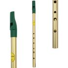 Flauta Irlandesa Feadóg Re D Escovada / Bocal Verde