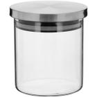 FLAVOR POTE 11x10x10cm 700ml BOROSILICATO TRANSP COM ANEL SILICONE - NH