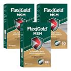 Flexigold Msm Herbamed Kit Com 3 Caixas De 60 Cápsulas Cada