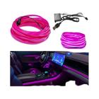 Flexível Led Interior Do Carro Lâmpada Decorativa 1m 3m 5m Usb Tira De Néon Luz Ambiente Diy - GZQGT