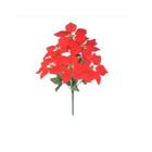 Flor Artificial de Natal Bico Papagaio Aveludado Vermelho 46cm Natal Formosinha