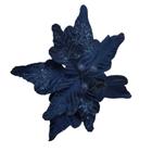 Flor artificial veludo azul