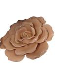 Flor Decorativa Rosa em Cerâmica 4,5x15x14cm