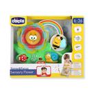 Flor sensorial com luz e som arco iris - chicco