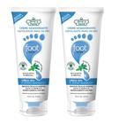 Flores e Vegetais 2u Creme Esfoliante Para Pés 200g