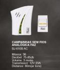 Fluxx Campainha Sem Fio 80m De Alcance 220v Flux Elegante