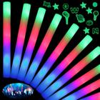 Foam Glow Sticks HONLYNE Giant 40 cm com 3 modos de luz LED 38 unidades