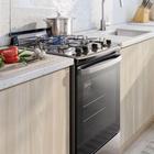 Fogao 4 bocas Electrolux Prata Efficient c/mesa inox- bivolt