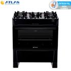 Fogão 5 Bocas Com Mesa de Vidro Atlas Mônaco Top Glass Bivolt