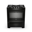 Fogão 5 bocas Consul mesa de vidro preto - CFS5VBE