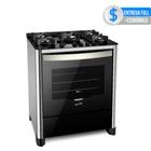 Fogão 5 Bocas de Piso Fischer Tripla Chama Gran Cheff Gás com Dourador