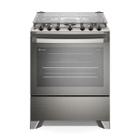 Fogão 5 Bocas Electrolux Experience FE5TC com Mesa Inox, Timer e PerfectCook Cinza Bivolt FE5TC - Eletrolux