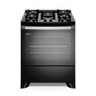 Fogão 5 bocas Electrolux Preto Experience com Mesa de Vidro, PerfectCook e VaporBake (FE5GP)