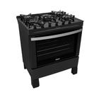 Fogão 5 Bocas Itatiaia Itaglass New com Mesa de Vidro e Forno 88L Preto Bivolt