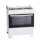 Fogão 5 Bocas Mônaco Plus com Forno Atlas com Acendimento Automático Branco