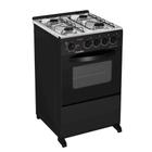 Fogão à Gás Esmaltec Caribe 4112 Preto Forno 53,2L GLP - Bivolt 