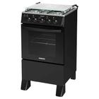 Fogão à Gás Itatiaia Star Clean New 4 Bocas Mesa Inox Forno 48L-Preto