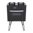 Fogão a Gás Mini Cook 2 Bocas Com Forno Preto - Venax