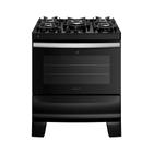 Fogão Atlas Agile Up Glass 5 bocas Automático com Mesa de Vidro Preto - Bivolt