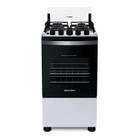 Fogão Brastemp 4 Bocas Branco com Duas Prateleiras com Alturas Ajustáveis - BFO4NBB