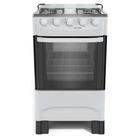 Fogão com Forno Mueller 4 bocas Branco com Acendimento Manual e Mesa em Inox