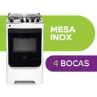 Fogão Consul 4 Bocas CFO4NAB  Design Frente Única, Acendimento Automático, Branco, Bivolt