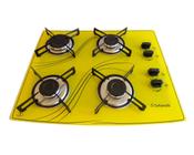 Fogão Cooktop 4 Bocas Amarelo 4Q Lines FCA401 Safanelli