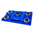 Fogão Cooktop 5 Bocas Tripla Chama Azul Gás Glp