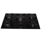 Fogão Cooktop À Gás Atlas U Top 5 Bocas Mesa Em Vidro Temperado Superautomático