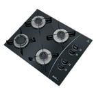 Fogão Cooktop a gás DeD 4 bocas preto -Acendimento automático