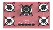 Fogão Cooktop Chamalux 5 Bocas Tripla Chama Rosa 110v/220v