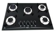 Fogão Cooktop D&D 5 Bocas Preto A Gás