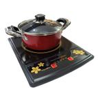 Fogão Cooktop de Indução Portátil + Panela Fundo Triplo 220V - Electro