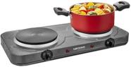 Fogão cooktop elétrica Lenoxx Grand Pratic 2 Bocas PFE353 Cinza127V