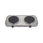 Fogão Cooktop Elétrico Portátil Mesa 2 Bocas Aço Inoxidável