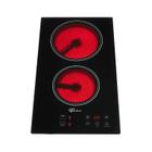 Fogao cooktop fischer 2q eletrico mesa vitroceramica touch preto