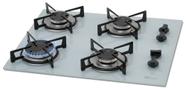 Fogão Cooktop Fischer 4 Bocas Gás Mesa Vidro - Branco 1519-5902