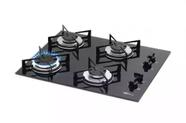 Fogão Cooktop Fischer 4Q Gás Mesa Vidro