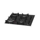 Fogão Cooktop Fischer 4Q TC Fit Line Gás Mesa Vidro