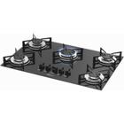 Fogao cooktop fischer 5q gas mesa vidro preto