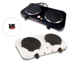 Fogão de Duas Bocas Elétrico Portátil Com 2000 Watts Cooktop