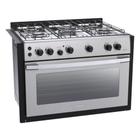 Fogao de embutir 5 bocas venax gaudi platinum gii inox gas glp