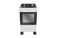 Fogão de Piso 4 Bocas Com Mesa em Vidro MFV4BB Branco Mueller