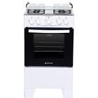 Fogão de Piso Atlas 4 Bocas Coliseum Plus Mesa de Inox, Branco